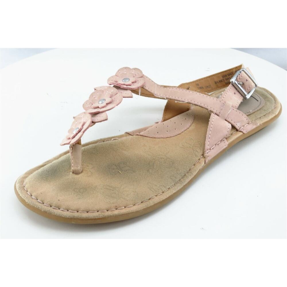 Born concept Sz 7‎ M Beige Thong Synthetic Women Sandals Z39898